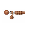 Wooden Curtain Rod With Round End In Various Colors