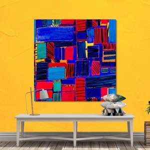 Digital Print on Canvas 100X100 , All Around Deco