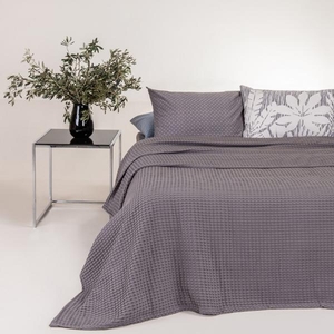 Pique Cotton Blanket 270x265 Dark Grey