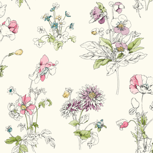 Wallpaper ������, Rasch Textil Waverly Garden Party - Studio360 GP5947