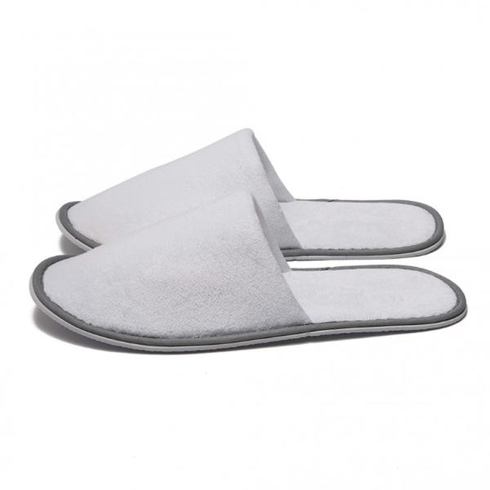 Hotel Slippers Poly Velvet 2mm WITH GRAY RAIL