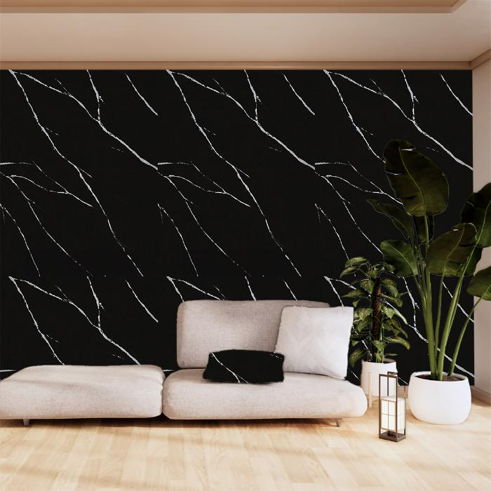 PVC WALL PANEL 2.8/1220/2800mm CARRARA BLACK 204