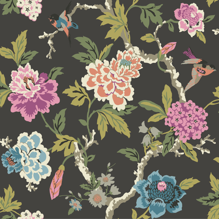 Wallpaper Floral, Rasch Textil Waverly Garden Party - Studio360 GP5900