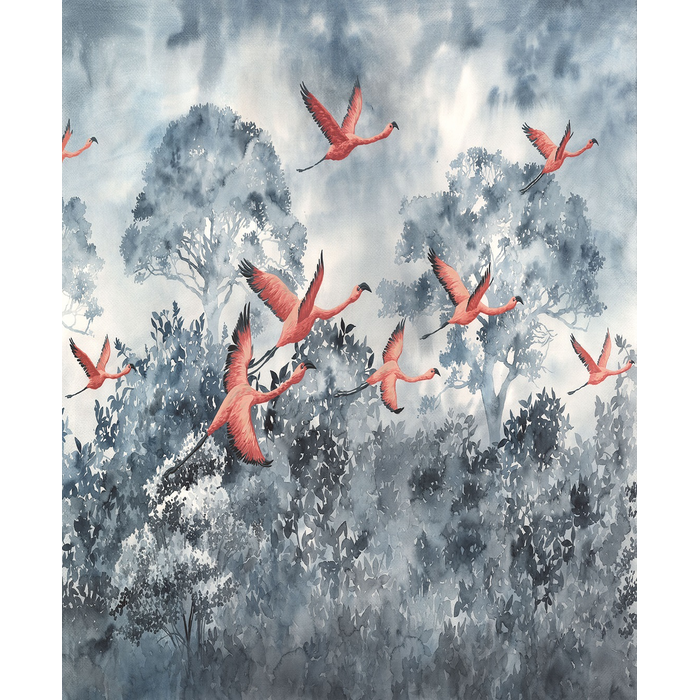 ����Wallpaper Flamingos in the Sky Komar INK 4.00 X 2.80