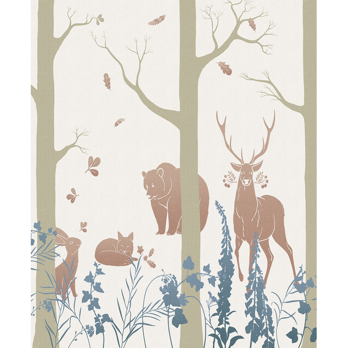 Φωτοταπετσαρία Τοίχου Forest Animals Komar INK 4.00 X 2.80