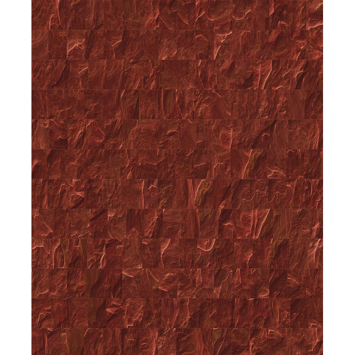 ����Wallpaper Red Slate Tiles Komar INK 4.00 X 2.80