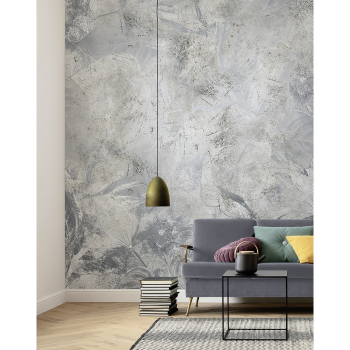 ����Wallpaper Komar Flower Fossil .00 X 2.80 Metallic